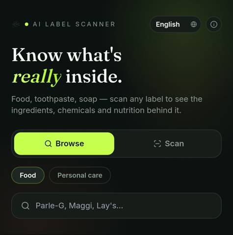 Insider — Ingredient Scanner